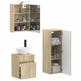 Bathroom Furniture Set 4 pcs Sonoma Oak 3407465