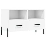 TV Cabinet White 80x36x50 cm Engineered Wood 828980