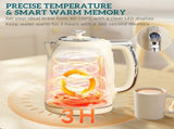Polished Retro 40-100&degC Kettle and Toaster Set - Cream T3398P425424