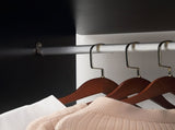 Open Wardrobe Double Mobile Storage Shelves Organizer W/6 Wheels-Black T3398P344214