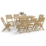 9 Piece Garden Dining Set Solid Wood Acacia 3295006