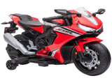 6V Honda Licensed Kids Motorcycle w/ Music, Training Wheels - Red T3398P348323