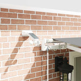 Awning Frame with LED Strip Lights White 600 x 350 cm Aluminium 313228