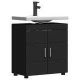 Bathroom Cabinet Set with Storage TULUM Black 60 x 34 x 63 cm 880322