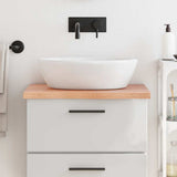 Bathroom Countertop Light Brown 60x50x cm Treated Solid Wood 3156108