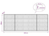 Gabion with 3.5 mm Wire and 10x10 cm Mesh 400x50x200 cm 3463346
