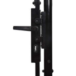 Garden Fence Gate with Arched Top 200 x 400 cm Steel 144368