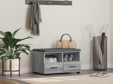 Hall Bench with Cushion with Drawer Grey Sonoma 60 x 38 x 46 cm 891453