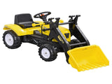 Pedal Go Kart Ride On Excavator W/ Front Loader Digger Four Wheels Child Toy, for 3 Years Old T3398P348052