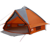 Teepee Tent 6-Person Grey and Orange 431 x 366 x 185 cm 42004073