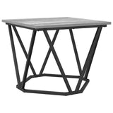 Coffee Table 3 pcs Grey Sonoma Engineered Wood and Steel 868282