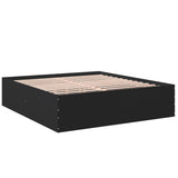 Bed Frame without Mattress Black 200x200 cm 3280896