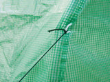 Walk-in Polytunnel Greenhouse, Outdoor Garden Tunnel Greenhouse Tent with Zipped Roll-Up Door and 6 T3398P314183