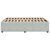 Bed Frame without Mattress Light Grey 140x200 cm Velvet 3285012