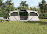 Family Tent with Roof White and Green 435 x 255 x 216 cm 4100685