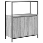 Bathroom Furniture Set with Shelf 5 pcs Grey 76.5 x 35 x 95 cm 3328372