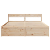 Bed Frame without Mattress 180x200 cm Super King Solid Wood Pine 3282339