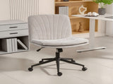 Criss Cross Chair with Wheels, No Arms - Beige T3398P424997