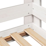 Bed Frame without Mattress White 80x160 cm Solid Wood Pine 855691