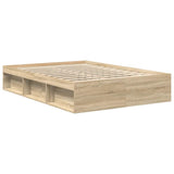 Bed Frame without Mattress Sonoma Oak 150x200 cm King Size King Size 3203868