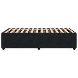 Bed Frame without Mattress Black Single Velvet 3285043