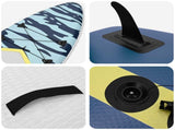 SUP Board with Seat 2-in-1 APEX 305 x 76 x 15 cm Blue for 42039129