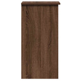 Desk with Shelves Brown Oak 84x40x78 cm Engineered Wood 860451