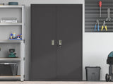 Storage Cabinet Black 90 x 40 x 180 cm Steel 3406166