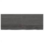 ZNTS Wall Shelf Dark Brown 160x60x cm Treated Solid Wood Oak 363835