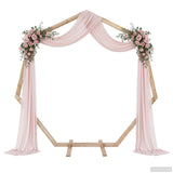Wedding Arch Light Brown 221 x 92 x 216 cm Solid Pine Wood 42019395