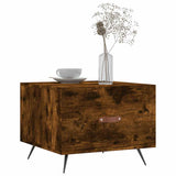 Coffee Tables 2 pcs Smoked Oak 50x50x40 cm Engineered Wood 829343