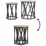 Coffee Table 2 pcs Sonoma Oak Engineered Wood and Steel 868262