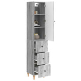 Cabinet Set 2 pcs 33 x 34.5 x 90 cm Engineered Wood 3416472