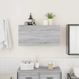 Bathroom Wall Cabinet Grey Sonoma 80x25x40 cm Engineered Wood 860090