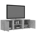 TV Cabinet Concrete Grey 120x34x37 cm Engineered Wood 801165