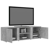 TV Cabinet Concrete Grey 120x34x37 cm Engineered Wood 801165