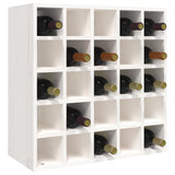 Wine Cabinet White 56x25x56 cm Solid Wood Pine 821538