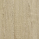 ZNTS Coffee Table Sonoma Oak 70x50x40 cm Engineered Wood and Metal 845372