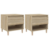 Bedside Tables 2 pcs Sonoma Oak 50x46x50 Engineered Wood 819539