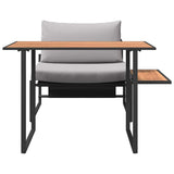 Outdoor Steel Seating 2 pcs Light grey Steel 42004138