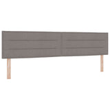 Box Spring Bed with Headboard Manual Taupe 200 x 200 cm Fabric 3341066