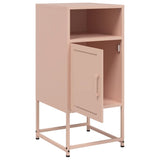 Bedside Cabinets 2 pcs Pink 36x39x78 cm Steel 846569