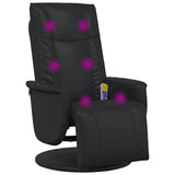 Swivel Massage Recliner Chair Black 71 x 90 x 105 cm 42018591