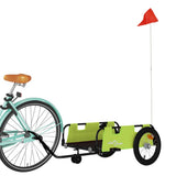 Bike Trailer Green Oxford Fabric and Iron 94193