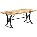 ZNTS Dining Table 180x90x76 cm Solid Mango Wood 282766