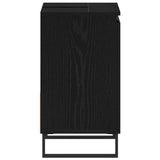Bathroom Sink Cabinet Black Oak 65 x 33 x 60 cm Engineered Wood 862892