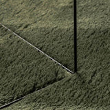 Rug HUARTE Short Pile Soft and Washable Forest Green 200x200 cm 375099