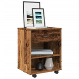 Rolling Cabinet Old Wood 46x36x59 cm Engineered Wood 856660