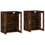 Wall Mounted Cabinets 2 pcs Smoked Oak Engineered Wood 3197934