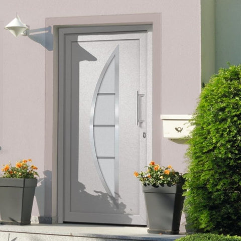 ZNTS Front Door White 98x208 cm 279208